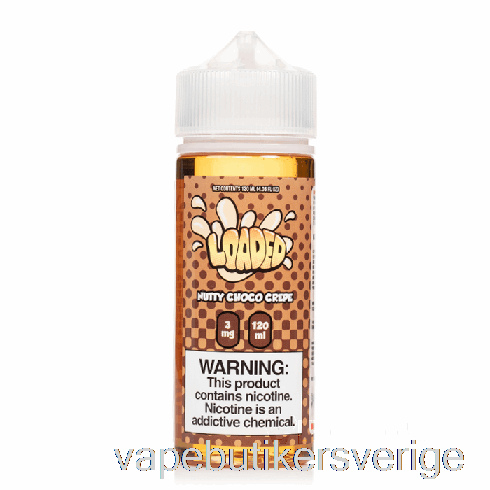 Vape Sverige Nötig Choko Crepe - Laddad E-vätska - Hänsynslösa ångor - 120ml 6mg